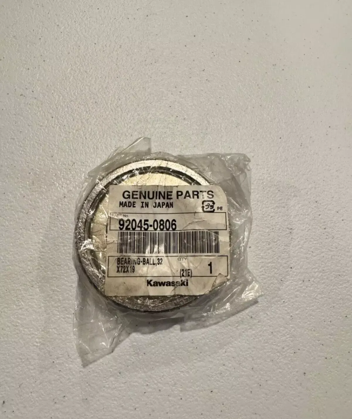 kawasaki new oem main crankcase bearing 16-23 kx 450x 450 450sr 92045-0806