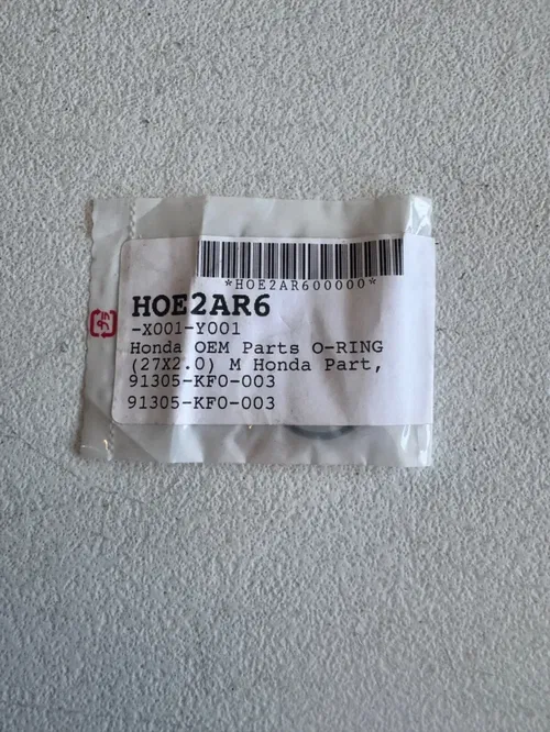Honda OEM O-RING (27X2.0) M 91305-KF0-003