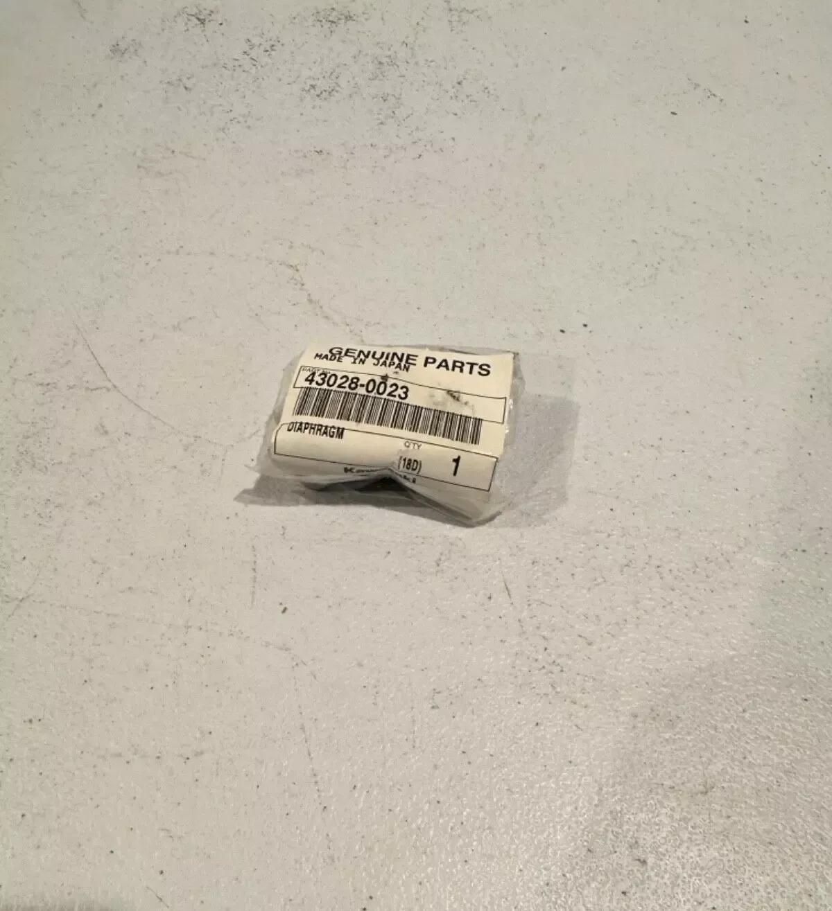 Kawasaki oem front brake master cylinder diaphragm 24-25 kx 250 450 43028-0023