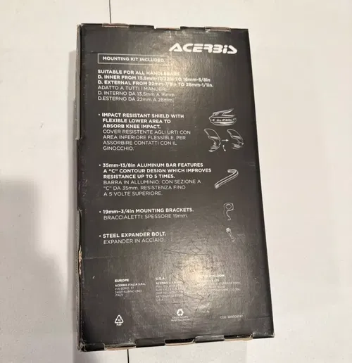 New acerbis endurance x closed handguard kx crf yz yzf wr rx 250 250x 450 450x