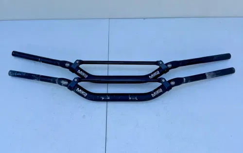 Two Mika Metals Pro Series handlebars 1 1/8 fat bar MC bars MK-11-MC-BLACK