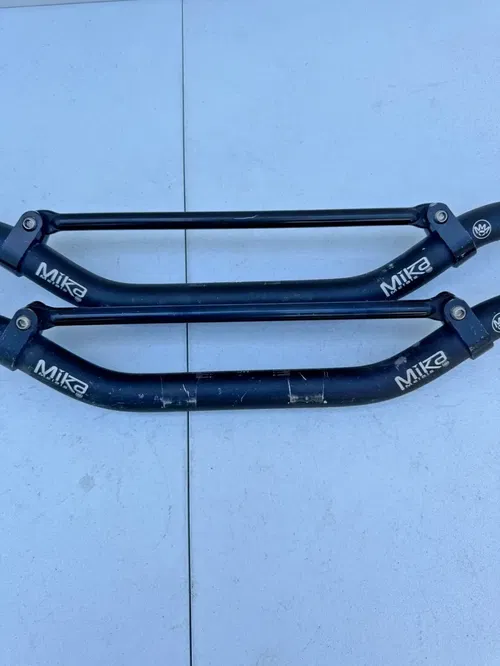 Two Mika Metals Pro Series handlebars 1 1/8 fat bar MC bars MK-11-MC-BLACK