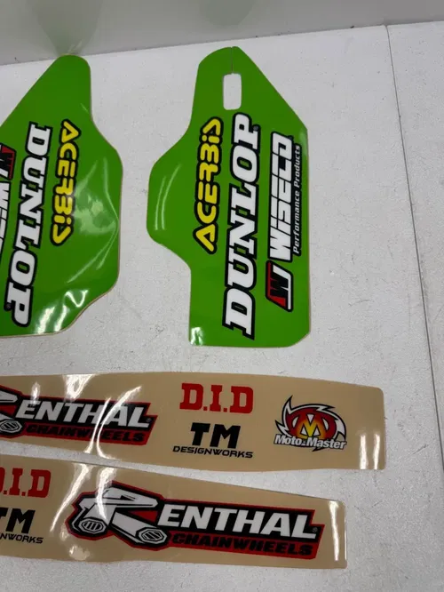 New graphics fork guard swingarm decals stickers 19-25 kx 450 450 250 250x