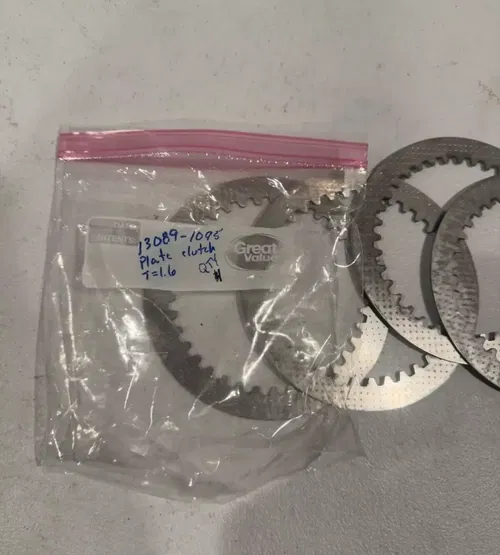 New kawasaki oem steel clutch plates 13089-1095 kdx250 kfx450r klx450r kx450f