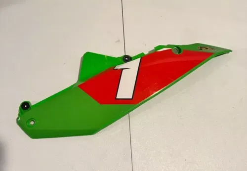 Oem left side number plate green plastic 24-25 kx 450 450x kx 250 250x 2