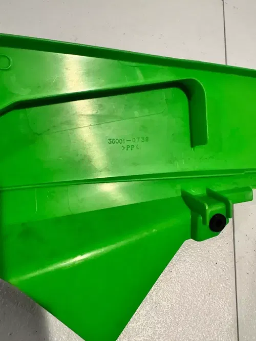 Oem left side number plate green plastic 24-25 kx 450 450x kx 250 250x 2