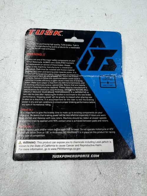 New Rear Tusk Brake Pads Carbon MOTORCYCLE DIRT BIKE 1030030020