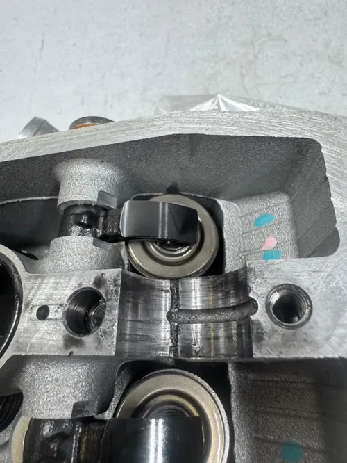 2024 kx450 cylinder head complete valves cams DAMAGED oem Kawasaki kx 450 450x