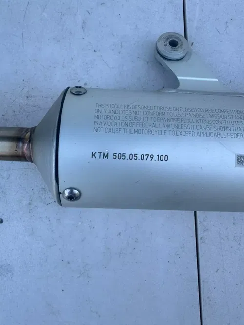 2019 ktm 125 silencer muffler exhaust oem sx tc mc 19-22 125sx 150sx 50505079000