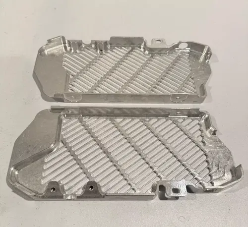 Bullet proof designs silver radiator guards Kawasaki 24-25 kx 450 450x 250 250x