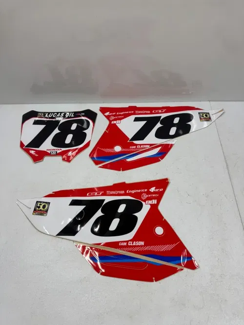 Honda graphics backgrounds number plates stickers 21-24 crf 450r 450rwe 250r