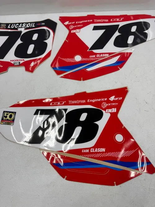 Honda graphics backgrounds number plates stickers 21-24 crf 450r 450rwe 250r