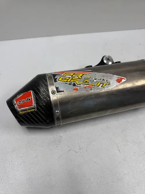 Pro Circuit TI-6 exhaust muffler titanium carbon fiber 24-25 kx 450 450x 1