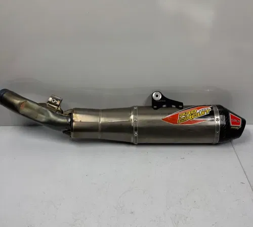 Pro Circuit TI-6 exhaust muffler titanium carbon fiber 24-25 kx 450 450x 1