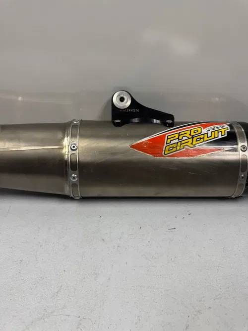 Pro Circuit TI-6 exhaust muffler titanium carbon fiber 24-25 kx 450 450x 1
