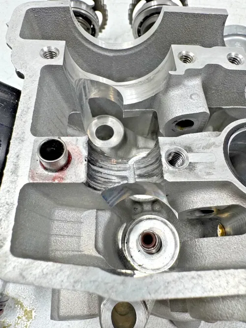 Kawasaki cylinder head DAMAGED cams valves top end 21-24 kx 250 250x 11008-1485