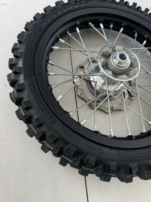 2025 ktm 50sx complete front wheel rotor tire hub fe tc 50 mc 50 sx oem 18-25 e5