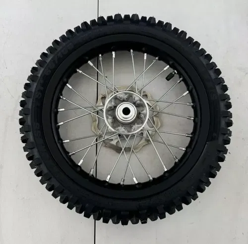 2025 ktm 50sx complete front wheel rotor tire hub fe tc 50 mc 50 sx oem 18-25 e5