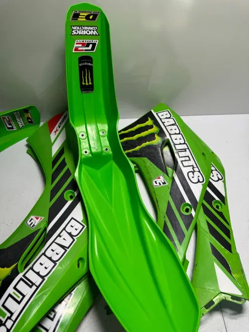 Kawasaki plastic shrouds front fender 24-26 kx 450 450x 250 250x sr 4