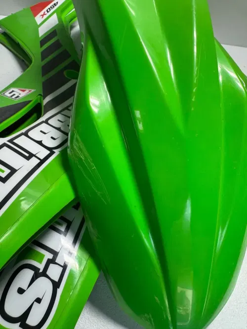 Kawasaki plastic shrouds front fender 24-26 kx 450 450x 250 250x sr 4