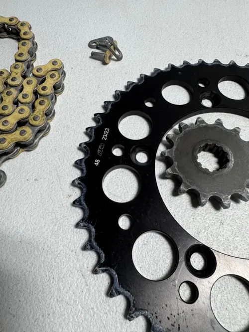 NEW 2024 TC65 OEM chain & sprocket kit sprockets 24 tc 65 ktm mc 46210060100