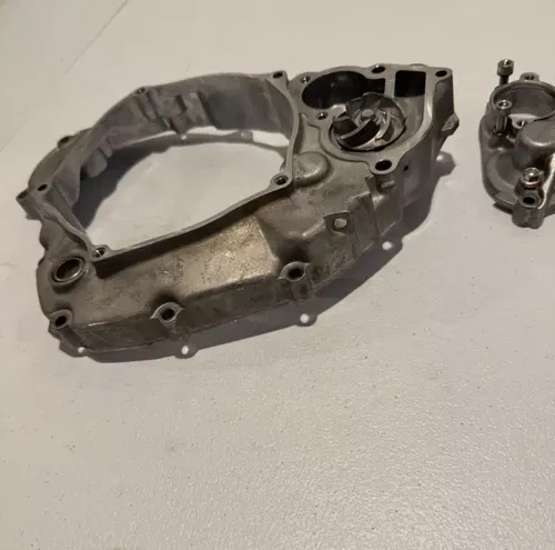21-24 kx250 inner clutch cover water pump oil filter case kx 250 250x 22 23