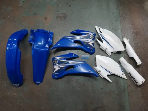 2007-2011 Yamaha WR450F OEM Plastics Kit, Number Plates, Shrouds, Fenders