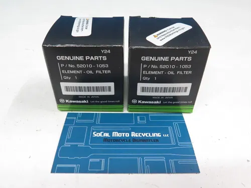 Qty 2: 2006-2015 Kawasaki KX450F OEM Genuine Oil Filter 1997-2007 KLX300