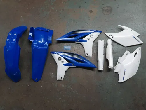 2012-2015 Yamaha WR450F OEM Plastics Kit, Number Plates, Shrouds, Fenders
