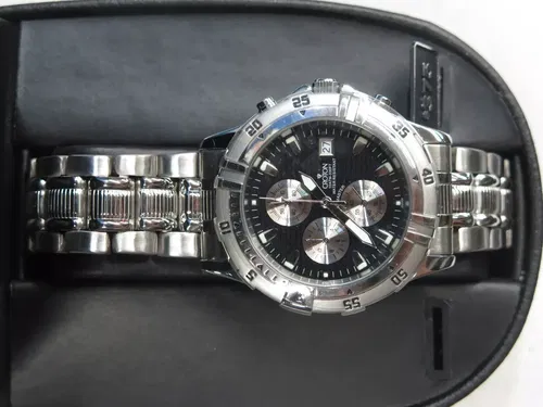 New Croton Stainless Steel Men's Chronograph Watch, Needs Battery