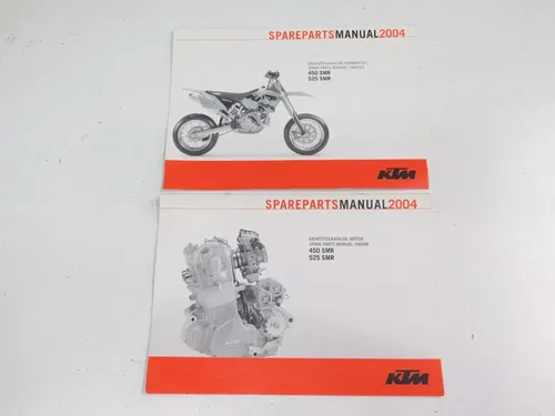 2004 KTM 450 525 SMR Engine & Chassis Spare Parts Manuals (Parts Diagrams Fiche)
