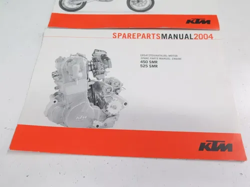 2004 KTM 450 525 SMR Engine & Chassis Spare Parts Manuals (Parts Diagrams Fiche)