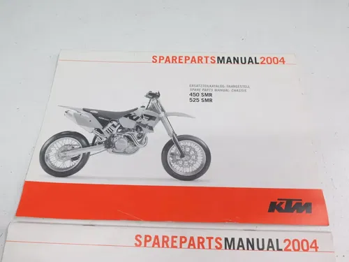 2004 KTM 450 525 SMR Engine & Chassis Spare Parts Manuals (Parts Diagrams Fiche)