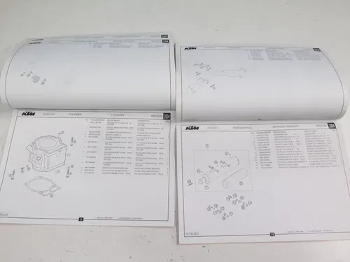 2004 KTM 450 525 SMR Engine & Chassis Spare Parts Manuals (Parts Diagrams Fiche)