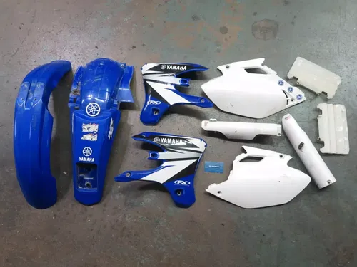 2005-2006 Yamaha WR250F OEM Plastics Kit (Front Rear Fender Shrouds Blue)