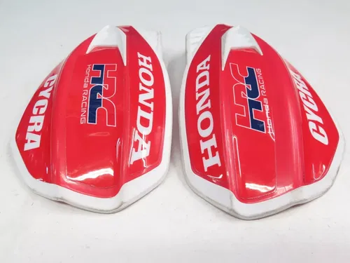 Cycra Cyclone Handguards w/ Hardware (Hand Guards Shields Red White HRC Honda)