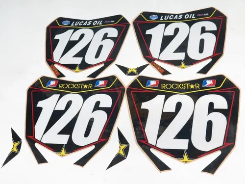 2010-2018 Suzuki RMZ250 Rockstar Number Plate, Fork Guard, Front Fender Graphics