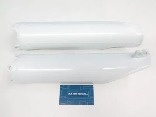 2009-2016 Honda CRF450R, 2014-2017 CRF250R UFO White Lower Fork Guards / Covers