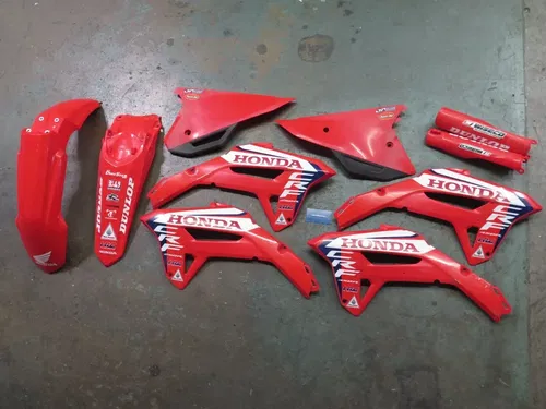 2021-2024 Honda CRF450R OEM Red Plastics Kit 2022-2024 CRF250R Stock Fenders