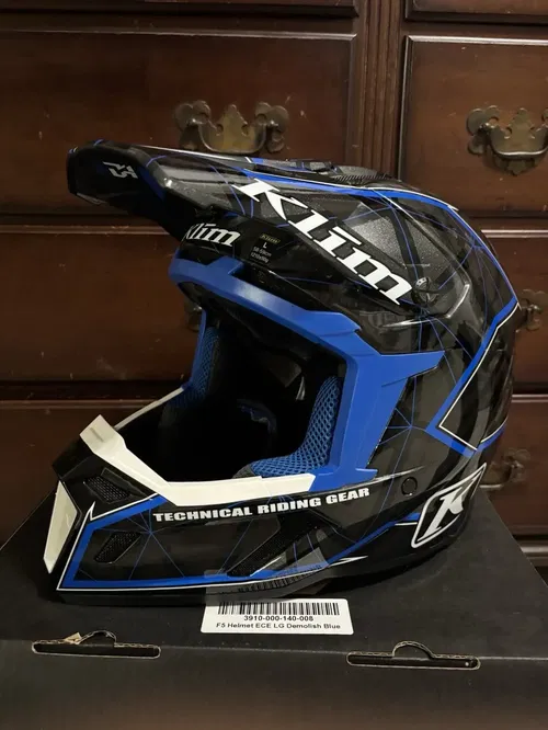 Klim F5 Blue Large L Dirtbike Helmet