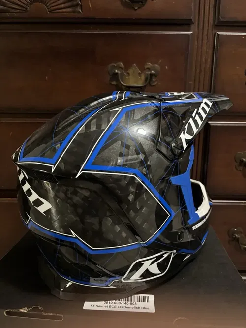 Klim F5 Blue Large L Dirtbike Helmet