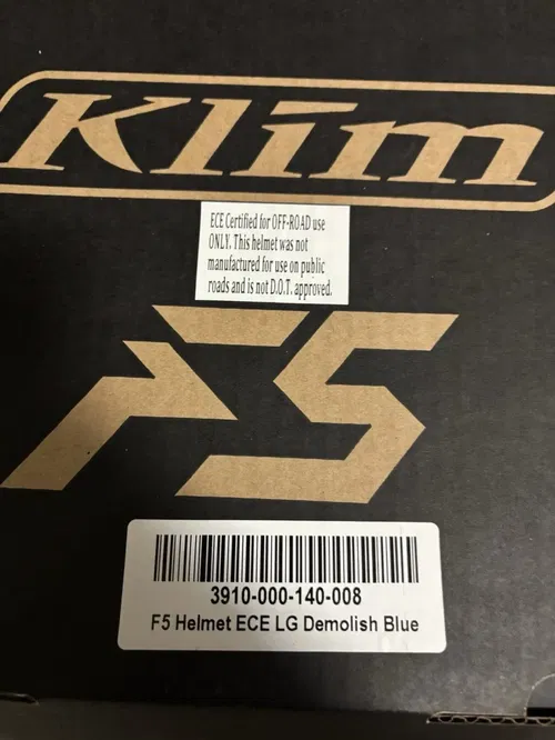 Klim F5 Blue Large L Dirtbike Helmet