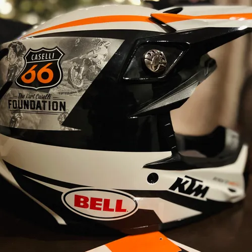 KTM MOTO 9 Flex Caselli BELL Helmet Size M