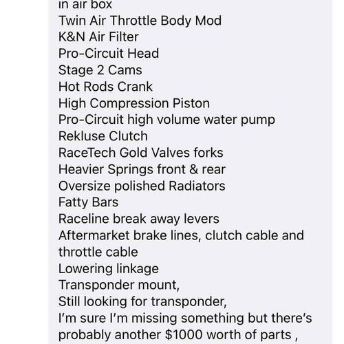 2011 Kawasaki KX250F