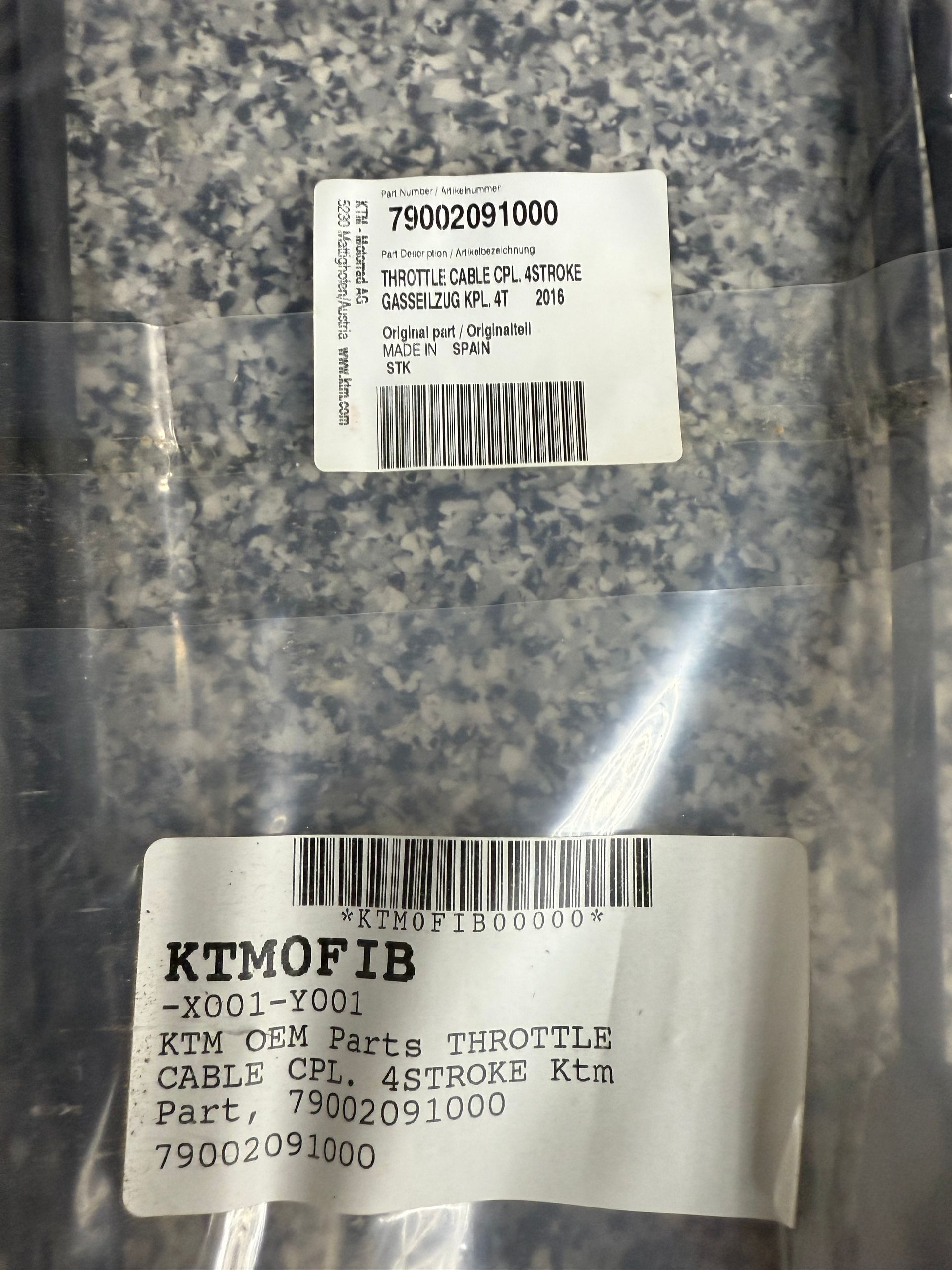 KTM OEM THROTTLE CABLE CPL. 4STROKE
