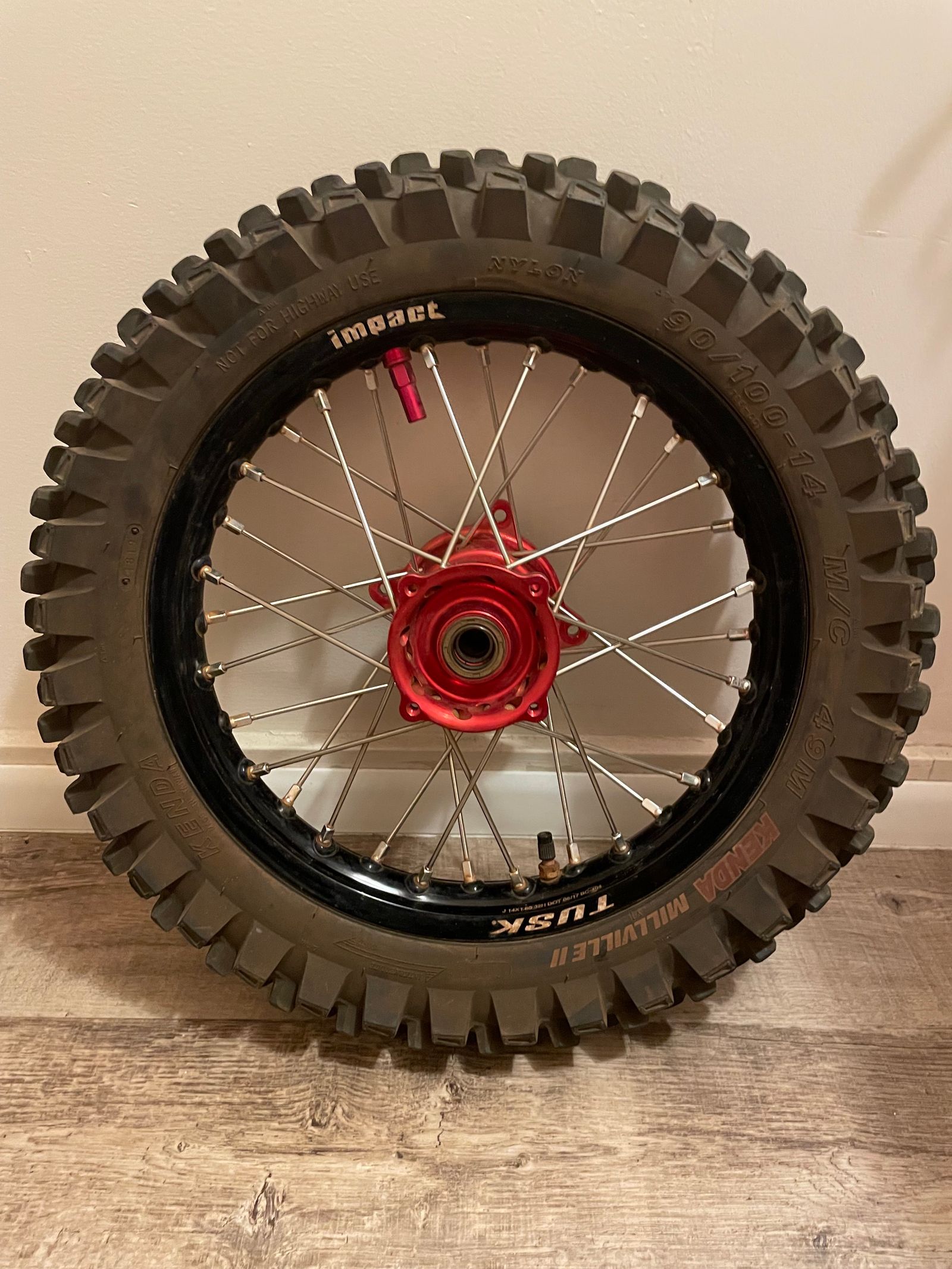 HONDA 14” CRF150RB CRF 150R 150 REAR HUB TIRE 14X1.60 RIM