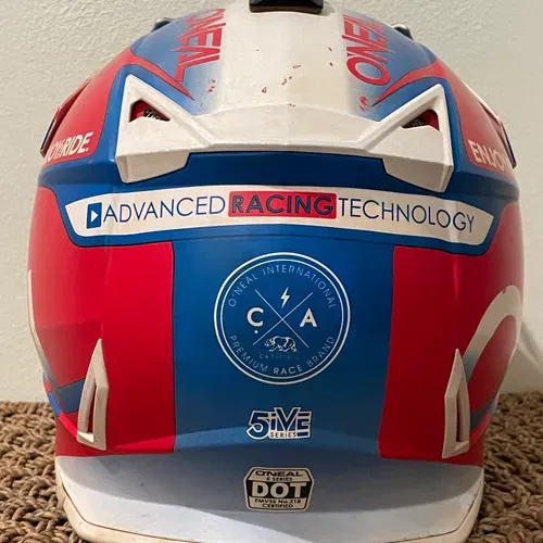 O'NEAL 5 SERIES SIZE M MOTOCROSS DIRT BIKE HELMET RED 100% GOGGLES MEN FULL FACE
