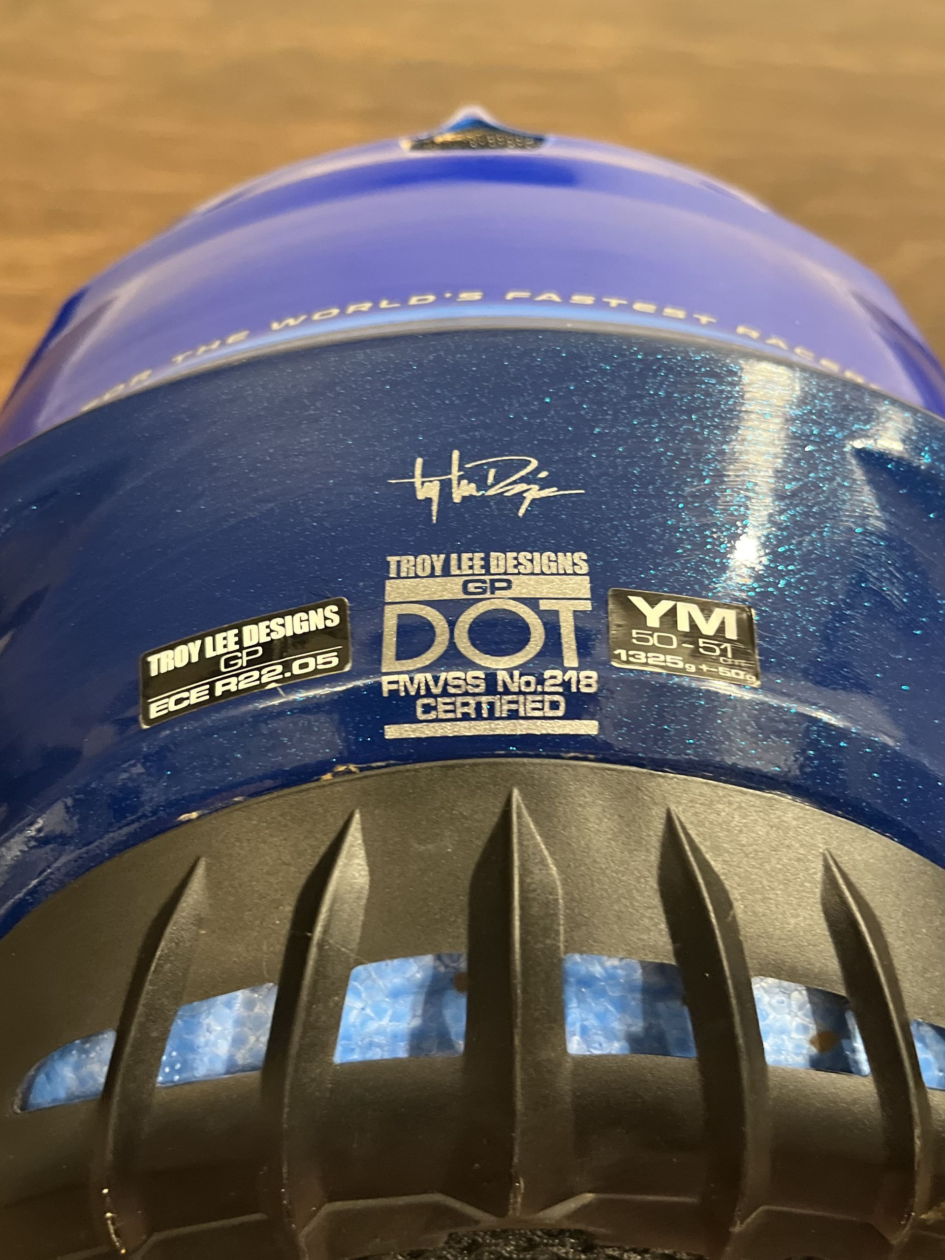 Troy Lee Designs GP Helmet Nova Blue - Youth Medium 