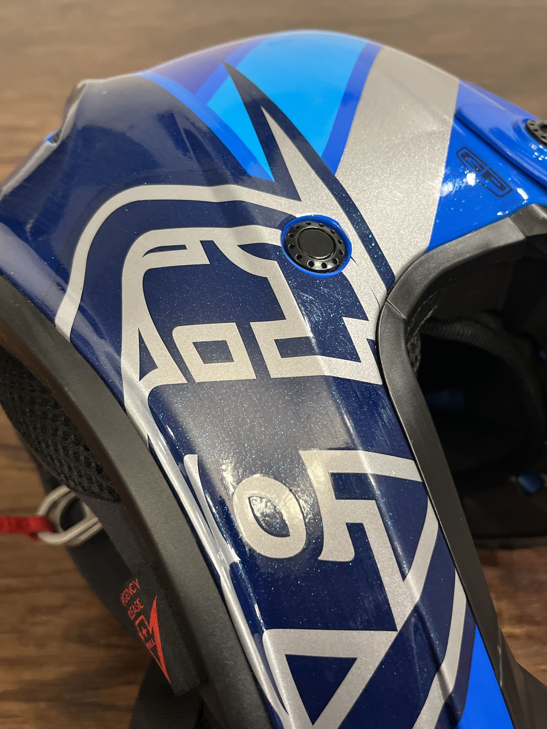 Troy Lee Designs GP Helmet Nova Blue - Youth Medium 