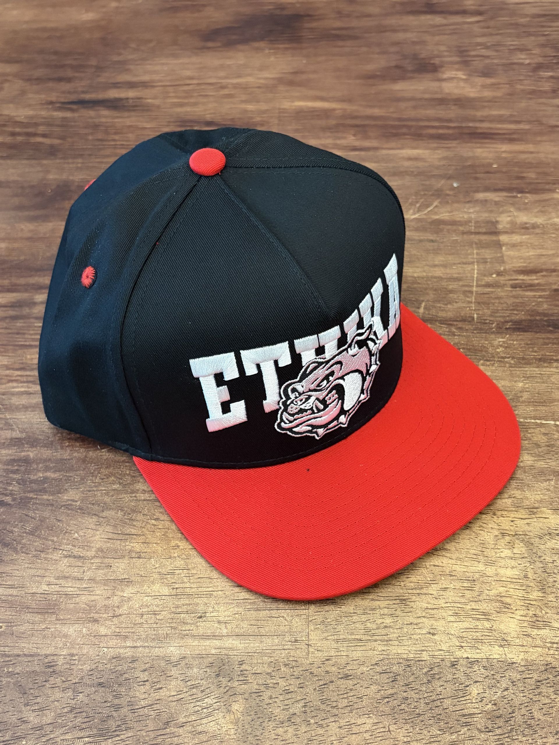 NEW ETHIKA "Mascot" Snapback Trucker Hat - Bulldog Red / White / Black ONE SIZE